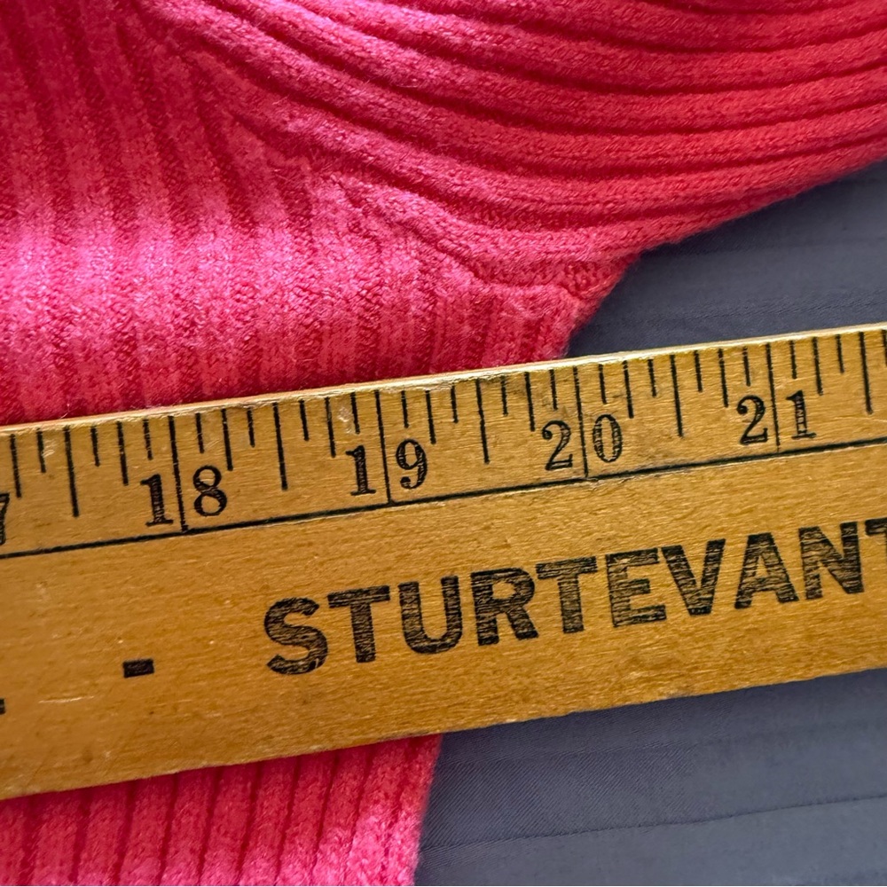 💖 &merci Textured Ribbed Knit Sweater – Pink (Size Large) - Picture 6 of 9